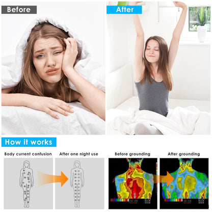 Organic Cotton Grounding Sheet – Queen & King with 15FT Cord for Sleep & Wellness