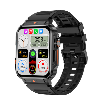 Outdoor Sports Square Smartwatch Answer Call Big Battery Fitness Tracker Waterproof Smartwatch Men For IOS Android