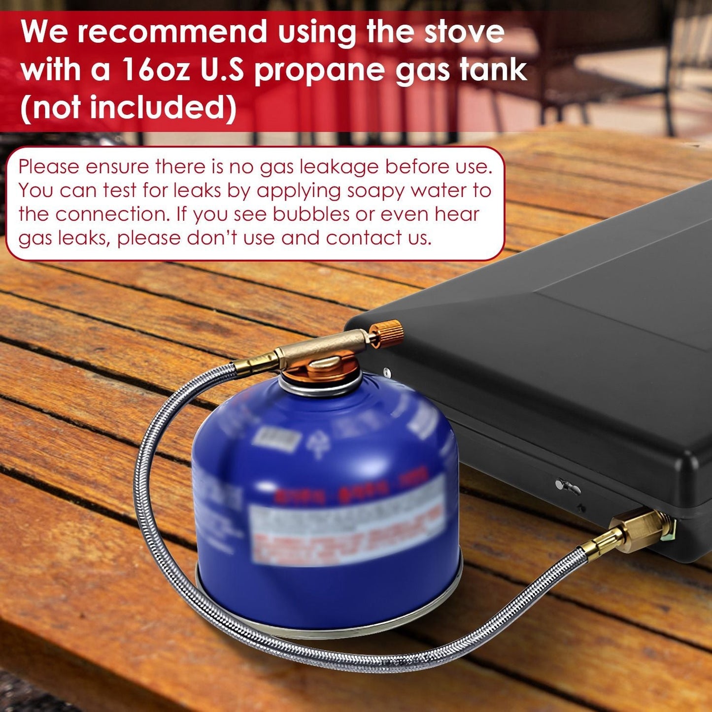 3-Burner 20,000 BTU Portable Propane Camping Stove