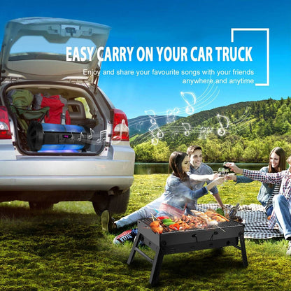 Portable Charcoal BBQ Grill – Lightweight Folding Smoker for Outdoors