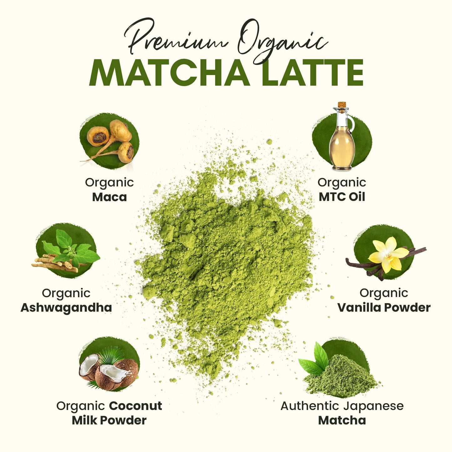 Organic Matcha Latte Pure Japanese Tea Blend