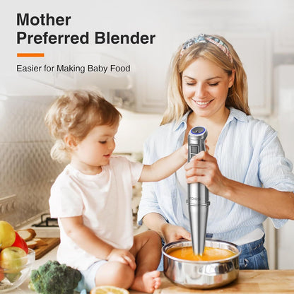 KOIOS 1100W Hand Blender Set – 5-in-1 Immersion Mixer