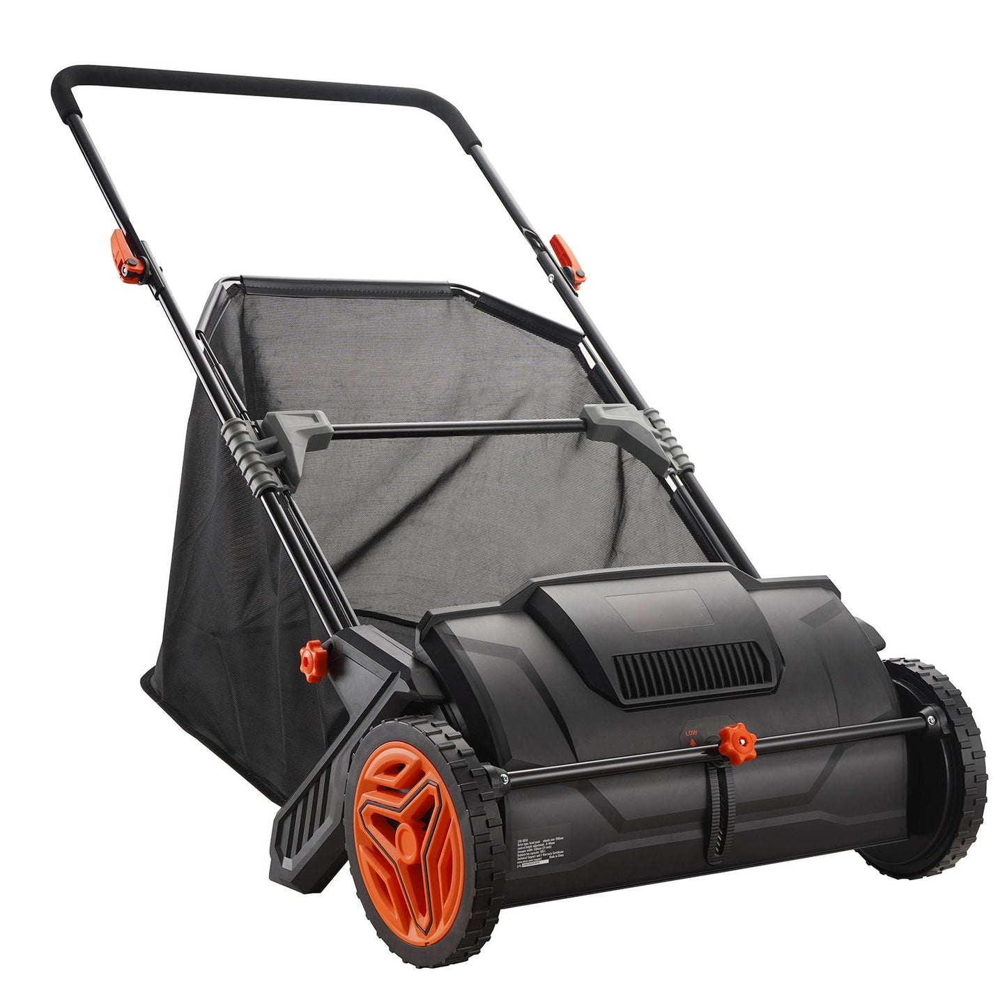 Heavy Duty 21" Push Lawn Sweeper for Leaves & Grass