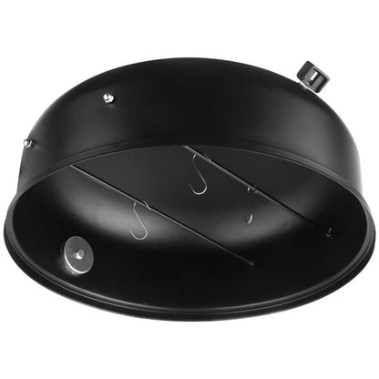 Outdoor Charcoal Smoker Grill – Portable Barrel BBQ Cooker Black