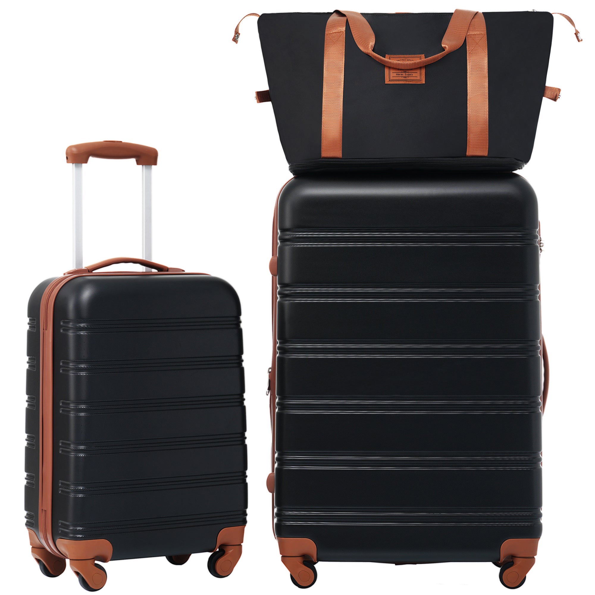 Hardshell Luggage Sets 2Pcs + Bag Spinner Suitcase with TSA Lock Lightweight 20