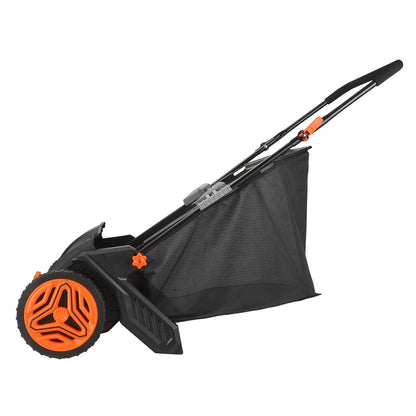 Heavy Duty 21" Push Lawn Sweeper for Leaves & Grass