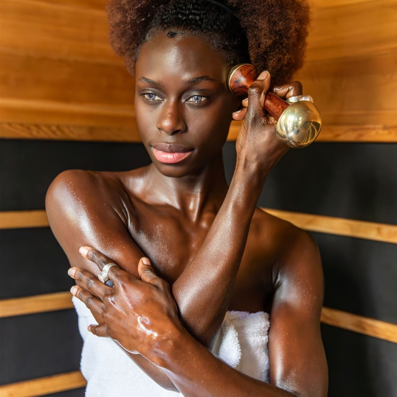 Dual - Dome Kansa Wand | Ayurvedic Tool for Detoxification | Daily Health & Beauty