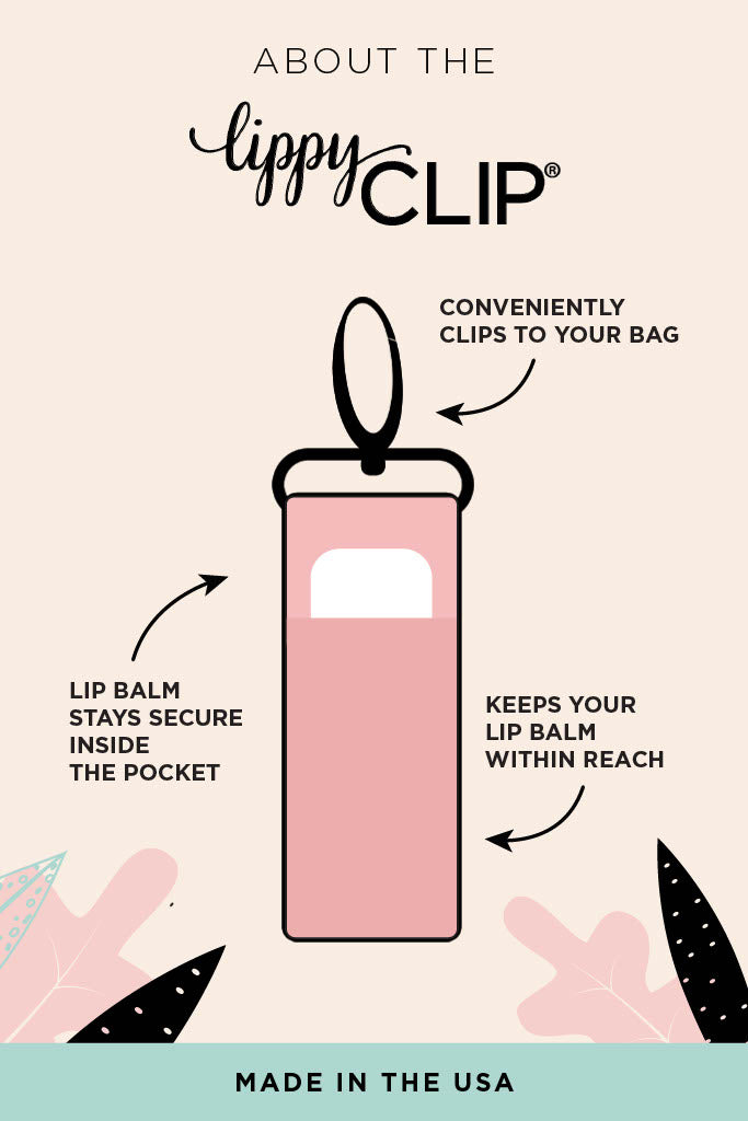 Cherries and Stripes LippyClip® Lip Balm Holder