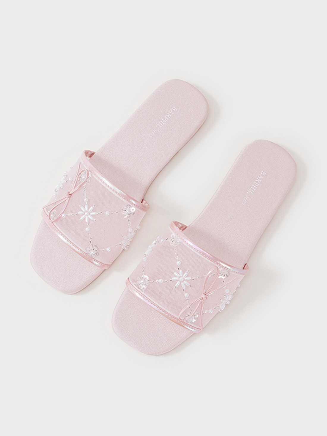 Embroidered Satin Bow House Slippers | Daily Health & Beauty