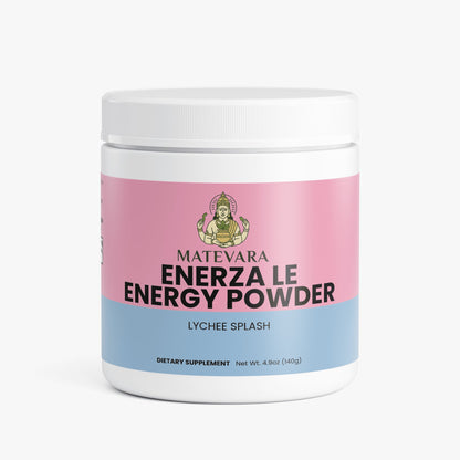 Enerza LE Energy Powder Lychee Splash | Sugar-Free Focus Support | 140g