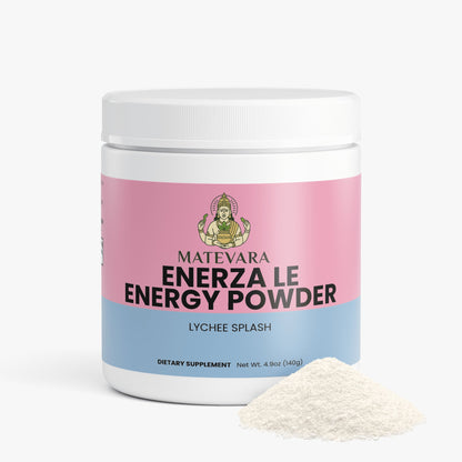 Enerza LE Energy Powder Lychee Splash | Sugar-Free Focus Support | 140g