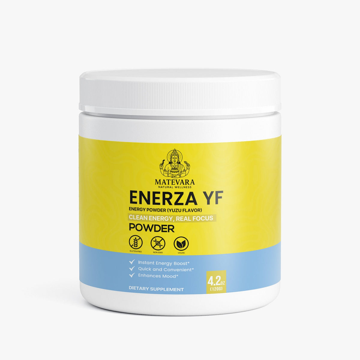 Enerza YF Energy Powder (Yuzu Flavor) |Sugar-Free | 120g
