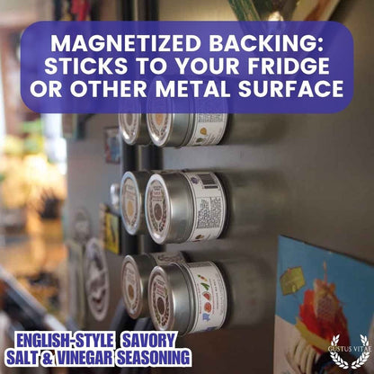 Condimento salado de sal y vinagre al estilo inglés 