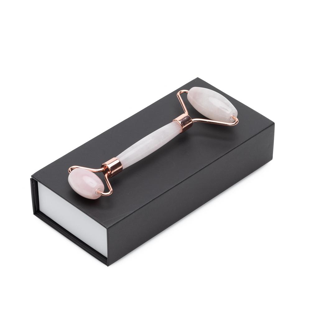 Rose Quartz Facial Roller – Dual-Ended Beauty Tool for Calming, Cooling & Skin Radiance