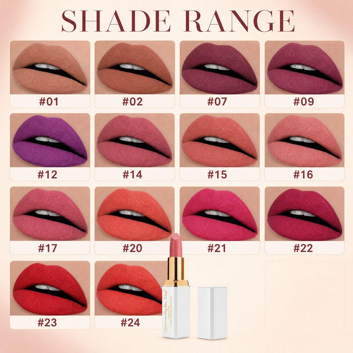 Hydrating Matte Lipstick for Dry Lips