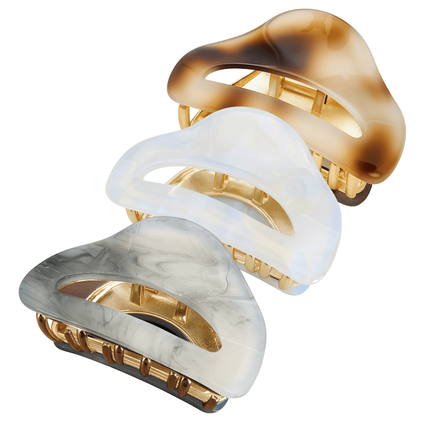 Eterna Acetate Claw Hair Clip - 3pk | Daily Health & Beauty