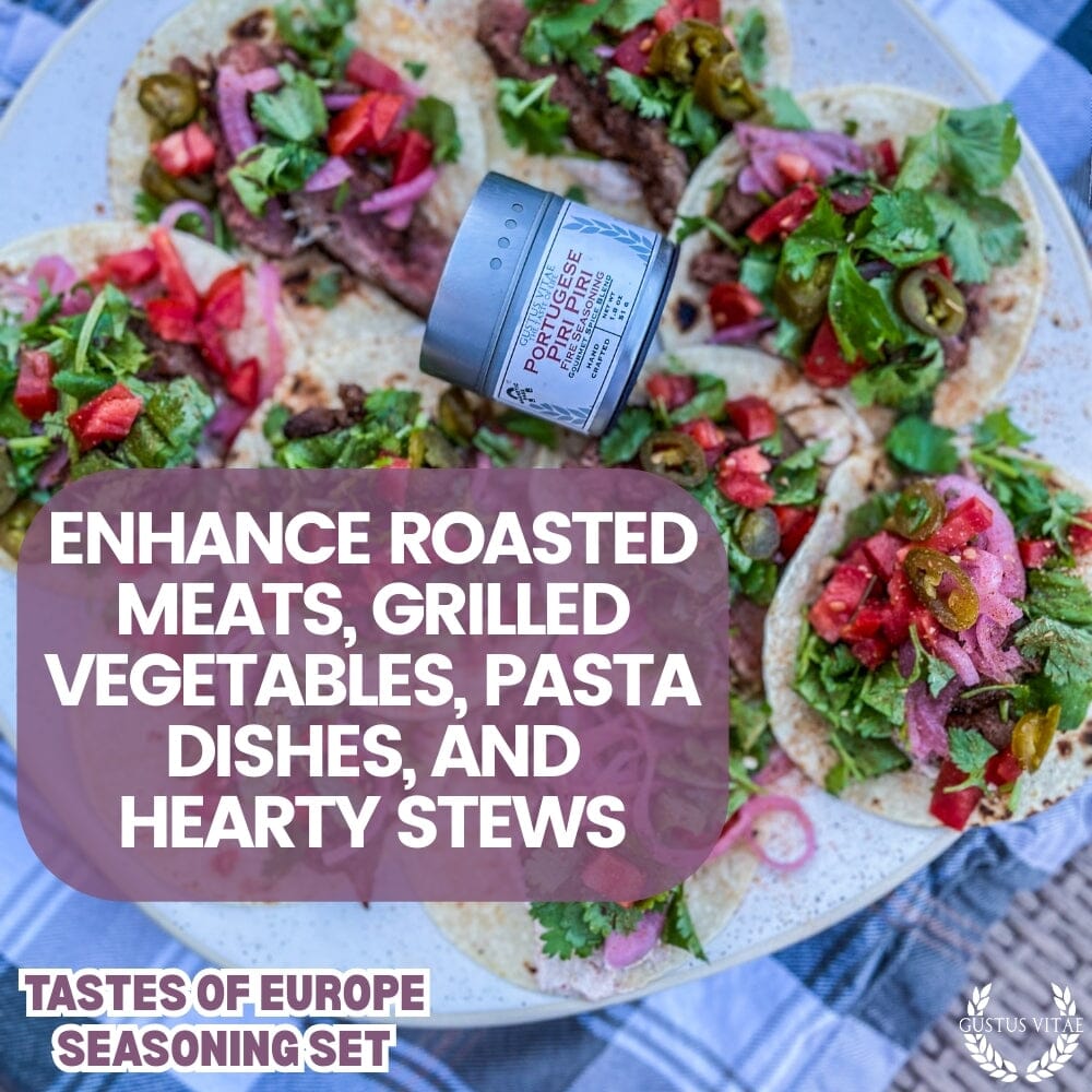 Set de regalo de condimentos europeos - Sabores de Europa - Paquete de seis mezclas de especias artesanales 