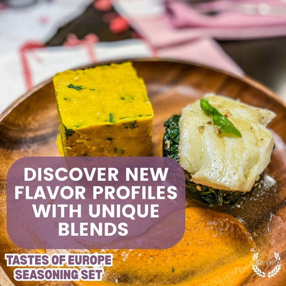 Set de regalo de condimentos europeos - Sabores de Europa - Paquete de seis mezclas de especias artesanales 