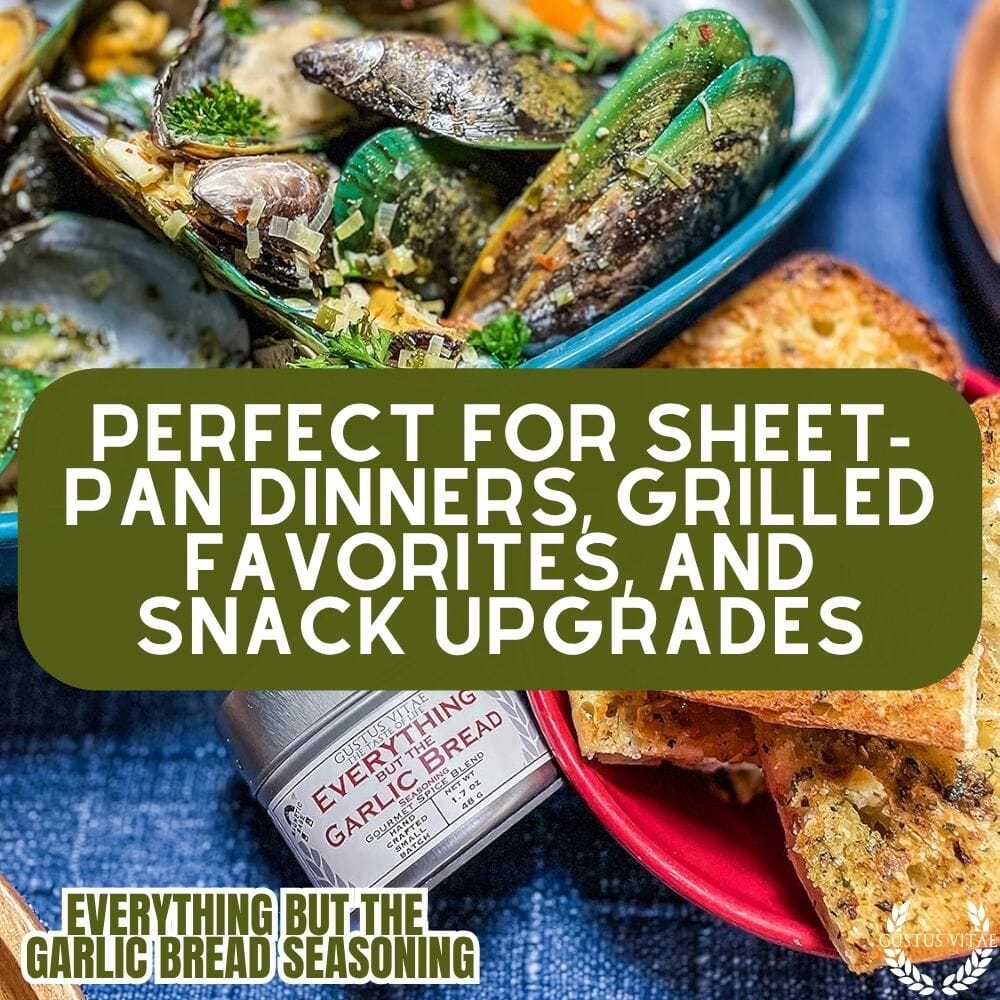 Todo menos el condimento para pan de ajo | Gustus Vitae 