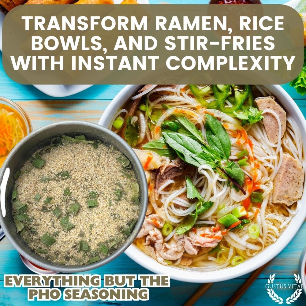 Todo menos el condimento Pho 