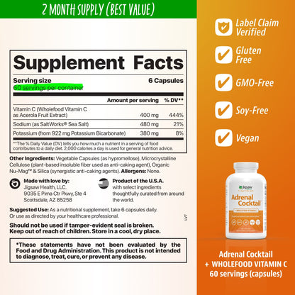 Jigsaw Adrenal Cocktail™ + Wholefood Vitamin C