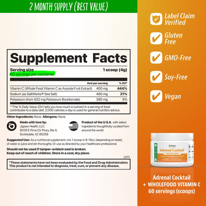 Jigsaw Adrenal Cocktail™ + Wholefood Vitamin C