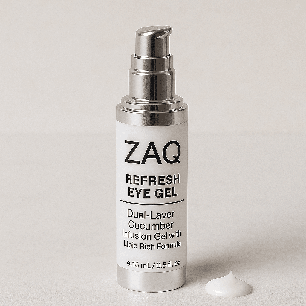 ZAQ Refresh Eye Gel – Cucumber Infusion with Peptides & Lipid-Rich Formula