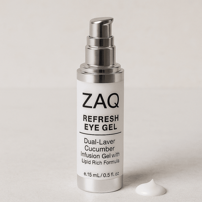 ZAQ Refresh Eye Gel – Cucumber Infusion with Peptides & Lipid-Rich Formula