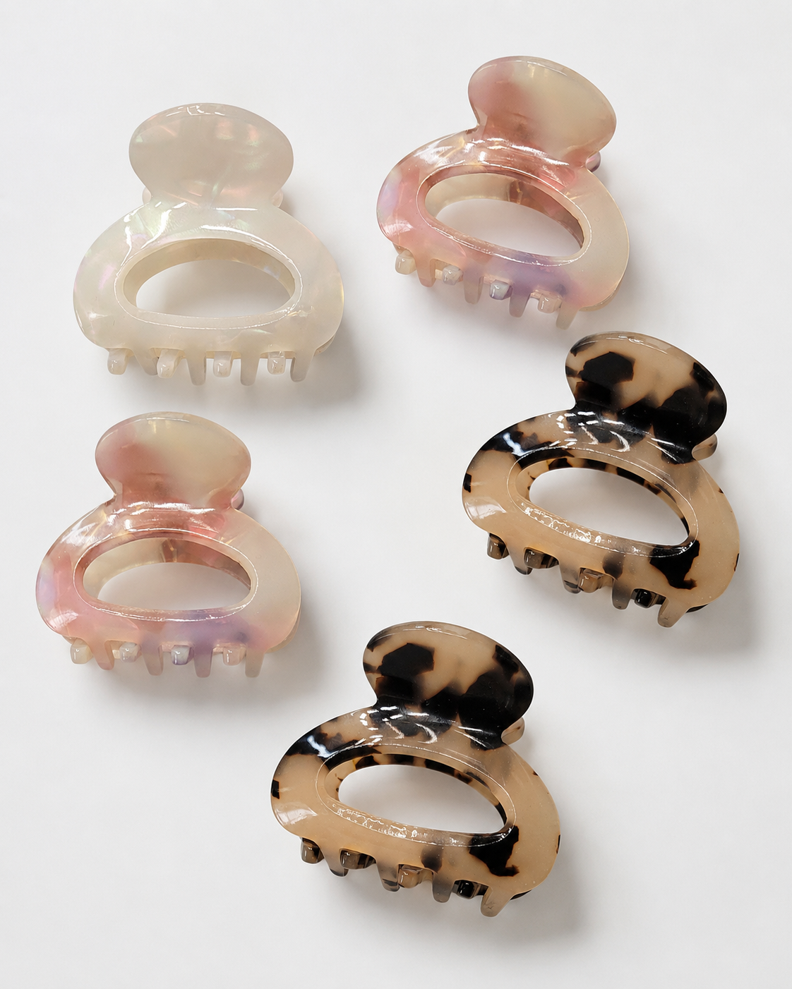 Marbled Mini Claw Hair Clip