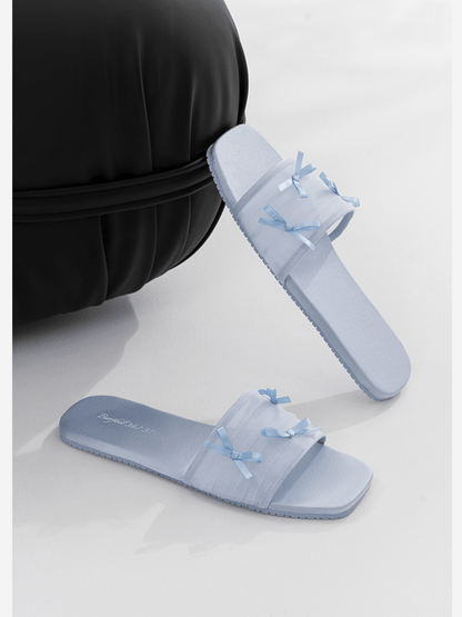 Fairy Mesh Bow Home Slippers | Daily Health & Beauty