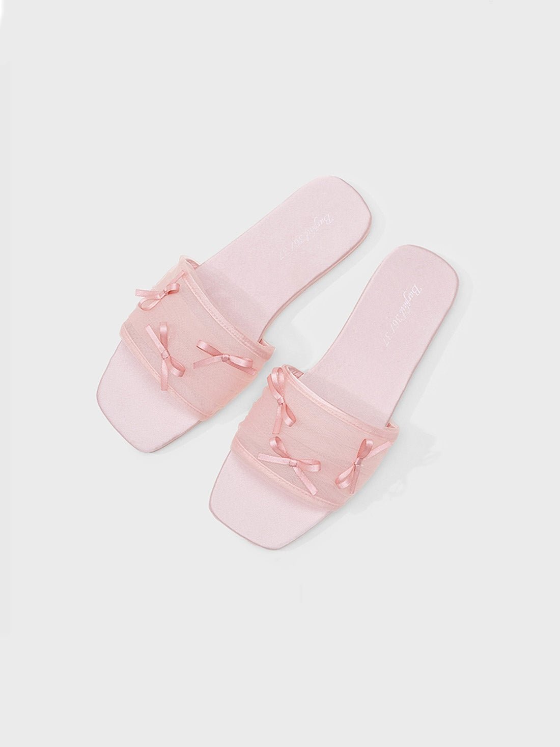 Fairy Mesh Bow Home Slippers | Daily Health & Beauty