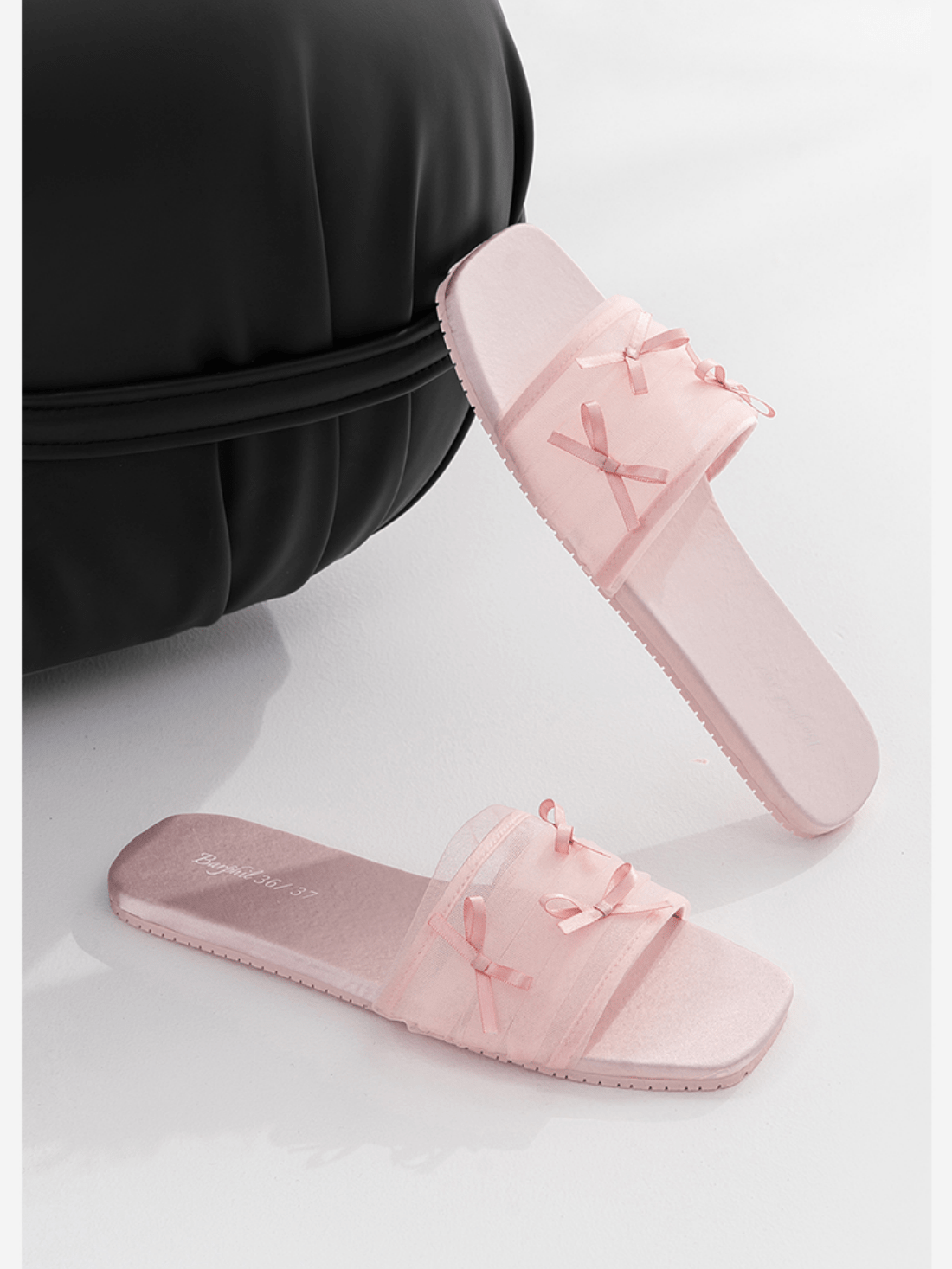 Fairy Mesh Bow Home Slippers | Daily Health & Beauty
