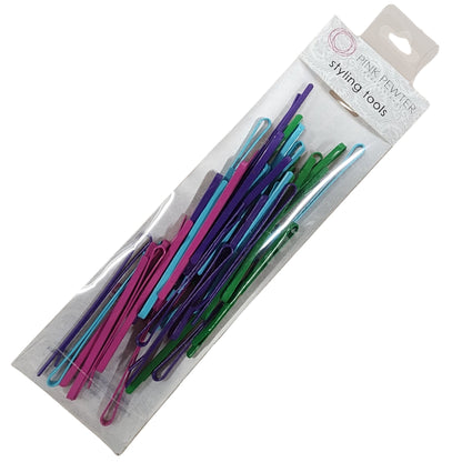 Professional Flat Metal Styling Bobby Pins in Storage Case - 40pc Pack