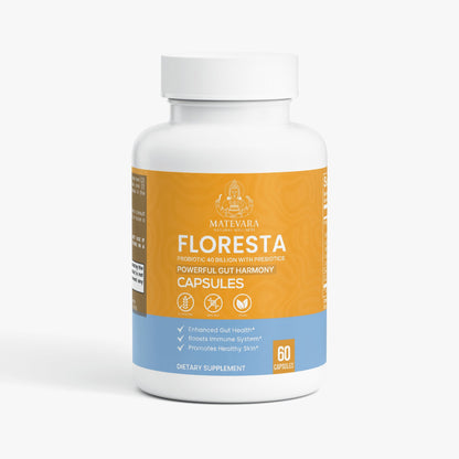 Floresta Probiotic 40 Billion CFU with Prebiotics | 60 Vegan Capsules