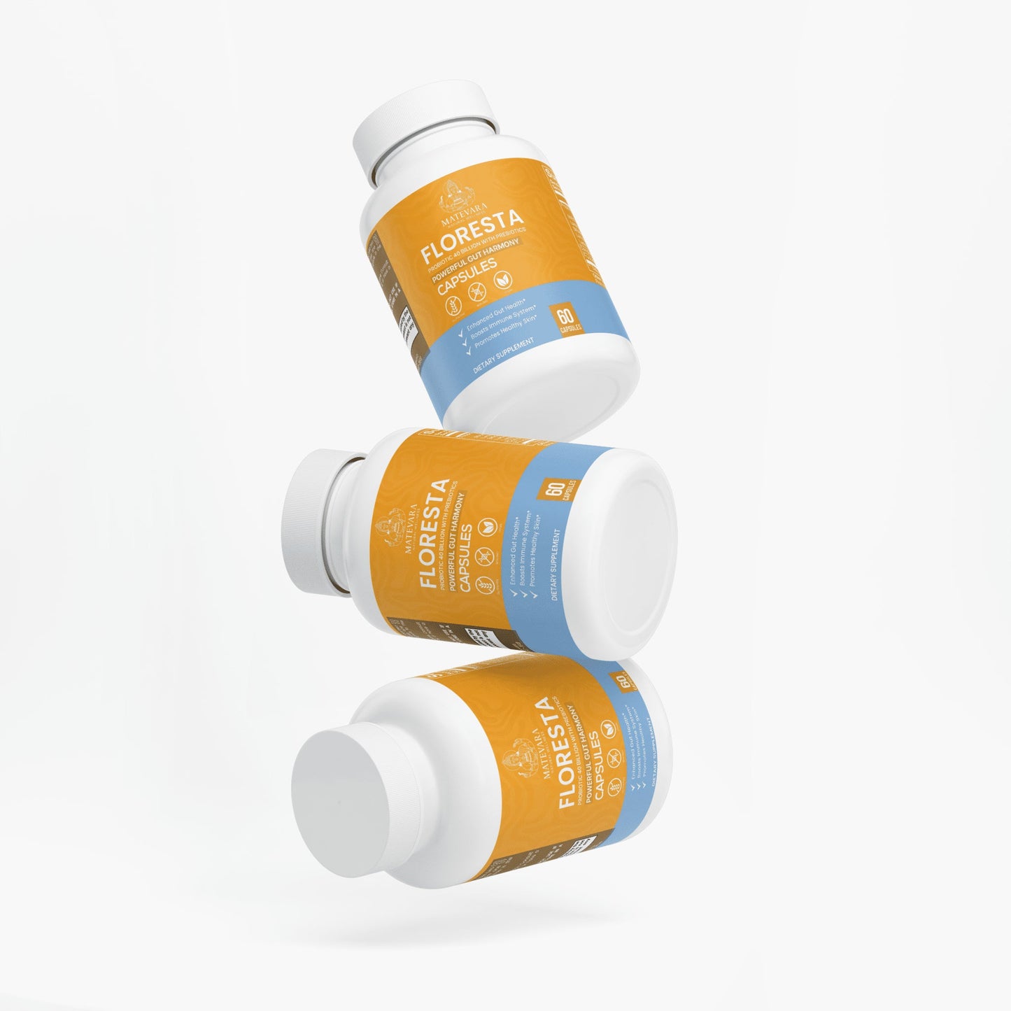 Floresta Probiotic 40 Billion CFU with Prebiotics | 60 Vegan Capsules