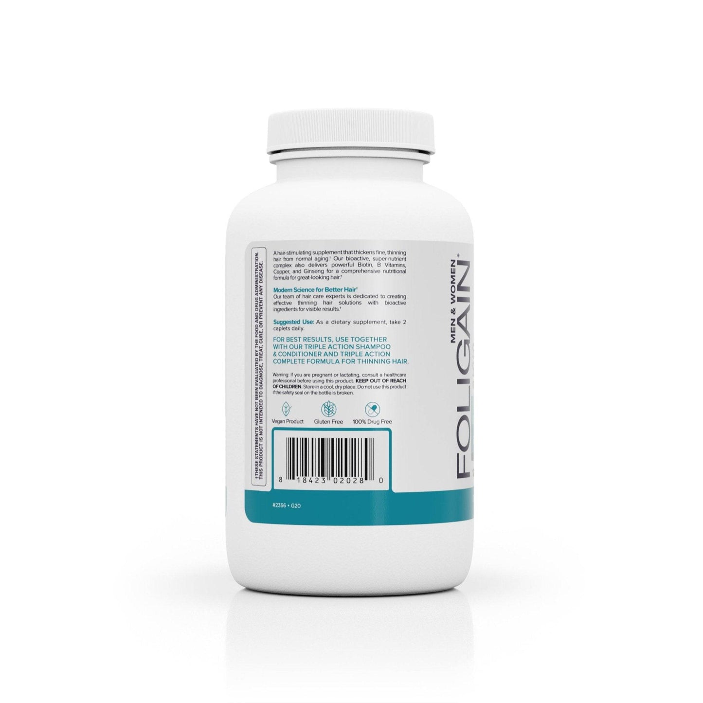 FOLIGAIN® Stimulating Supplement For Thinning Hair 120 Caplets