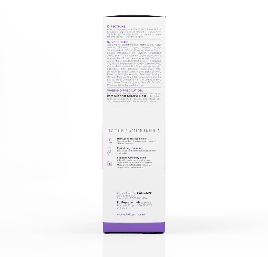 FOLIGAIN® Hair Growth Shampoo + Conditioner Kit For Women with 2% TRIOXIDIL®