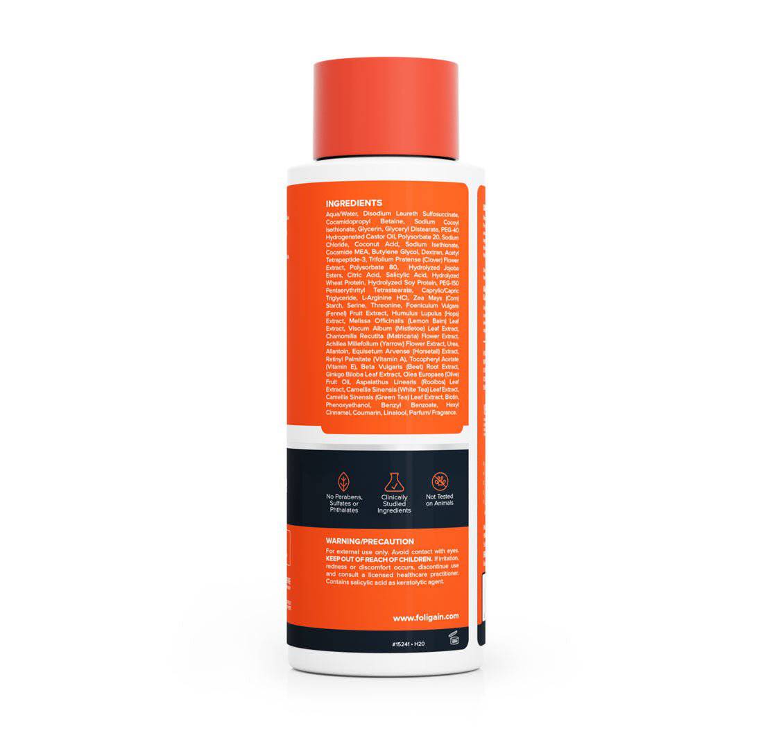 FOLIGAIN® Triple Action Shampoo For Thinning Hair For Men with 2% TRIOXIDIL® 473ml