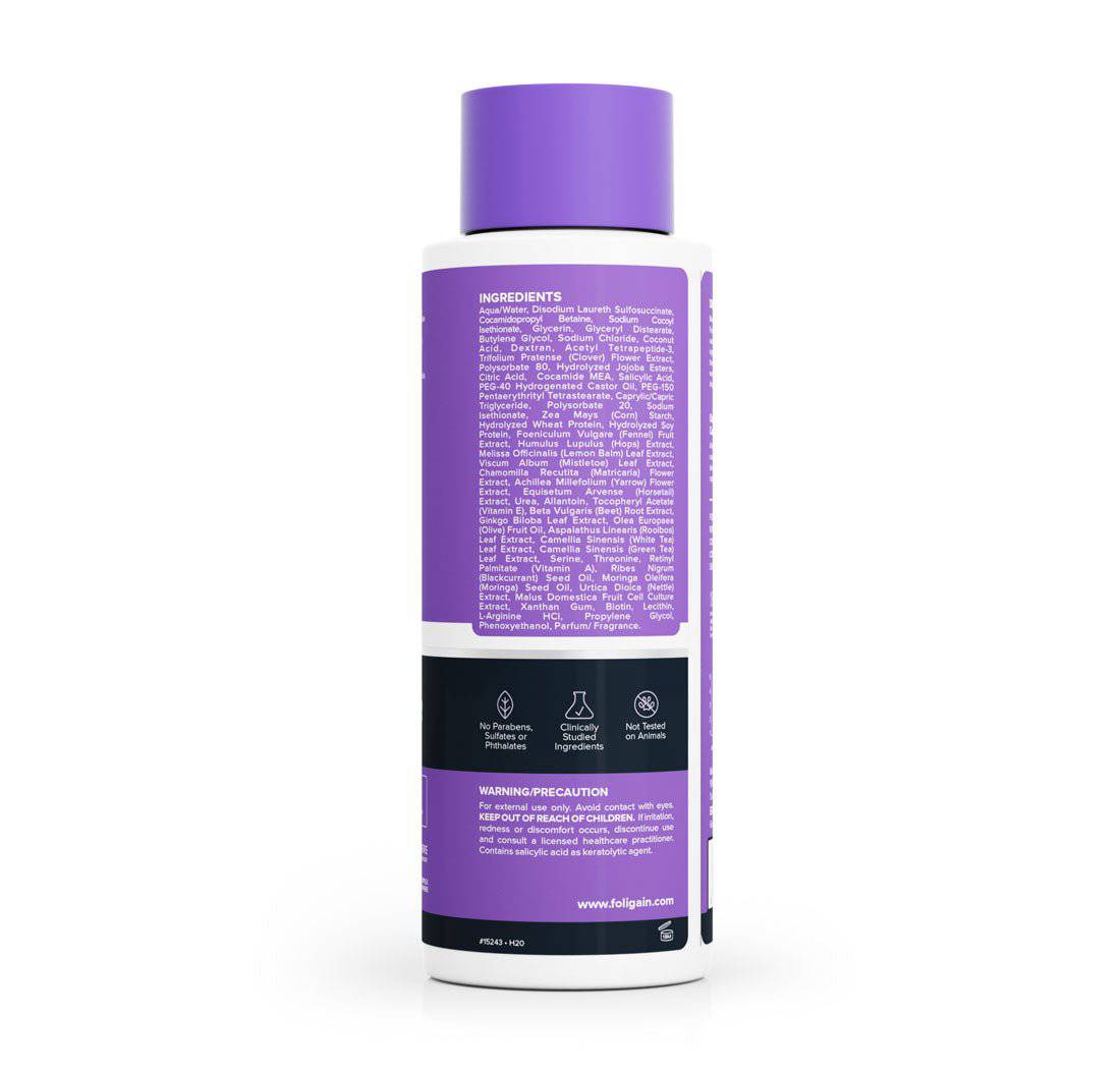 FOLIGAIN® Triple Action Shampoo For Thinning Hair For Women with 2% TRIOXIDIL® 473ml