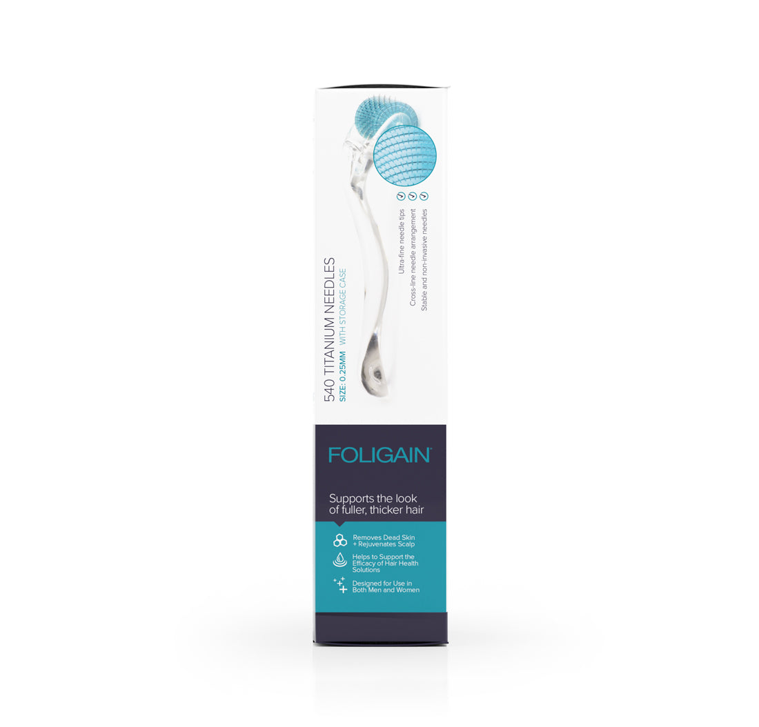 FOLIGAIN® Hair & Scalp Roller with 540 Titanium 0.25 mm Needles