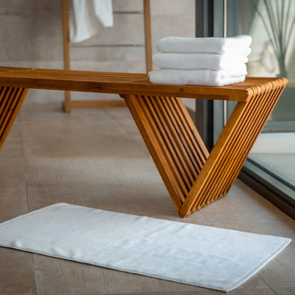 Alfombrillas de baño orgánicas de lujo (paquete de cuatro)