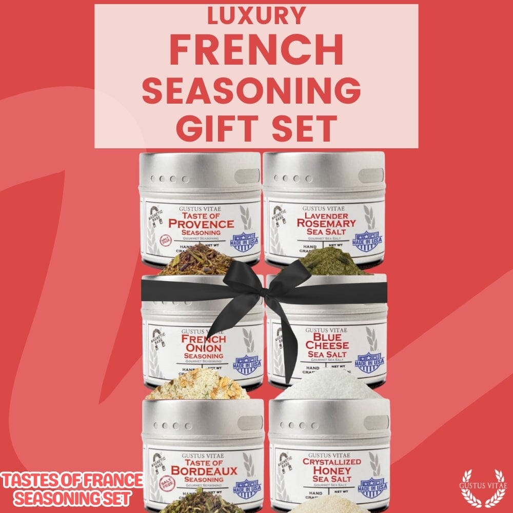 Set de regalo de condimentos franceses - Sabores de Francia - Paquete de seis mezclas de especias artesanales 