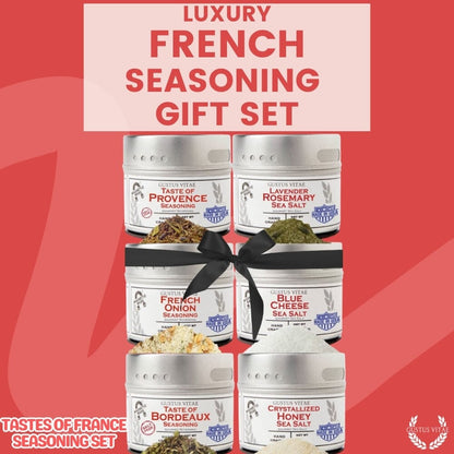 Set de regalo de condimentos franceses - Sabores de Francia - Paquete de seis mezclas de especias artesanales 