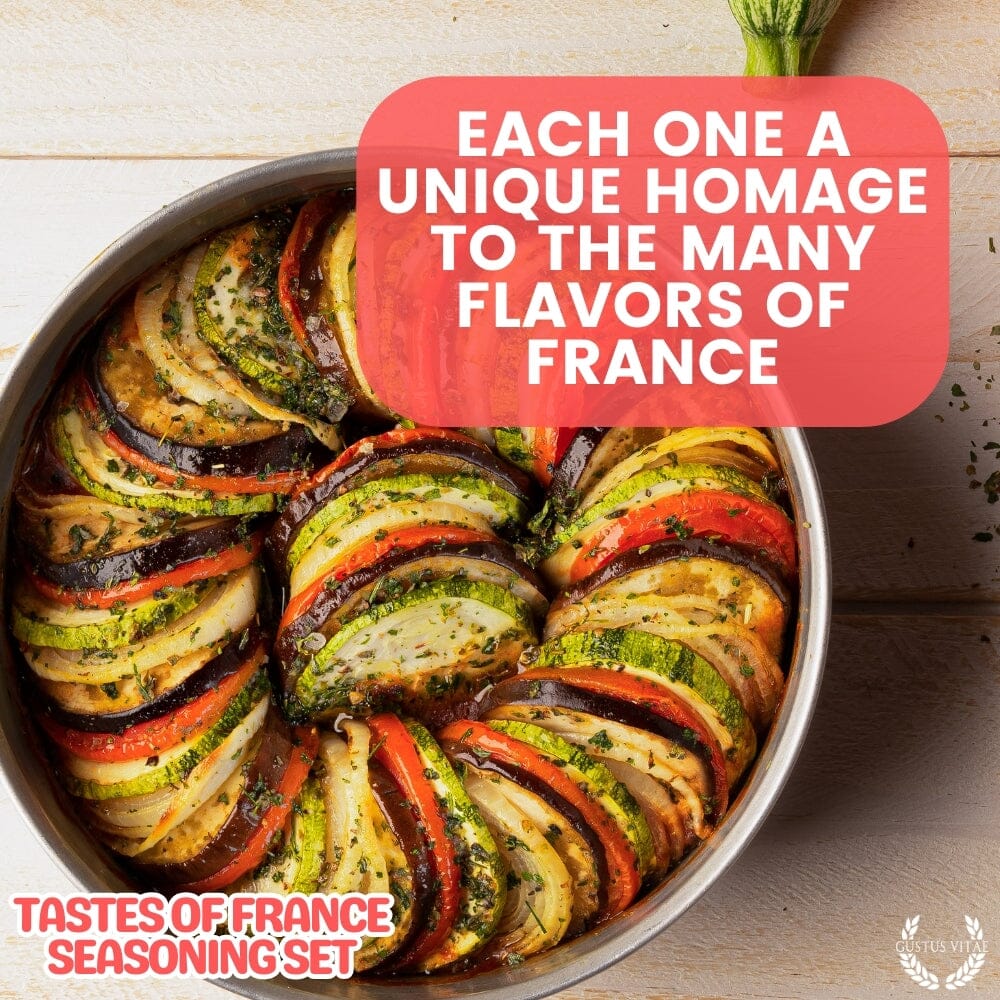 Set de regalo de condimentos franceses - Sabores de Francia - Paquete de seis mezclas de especias artesanales 