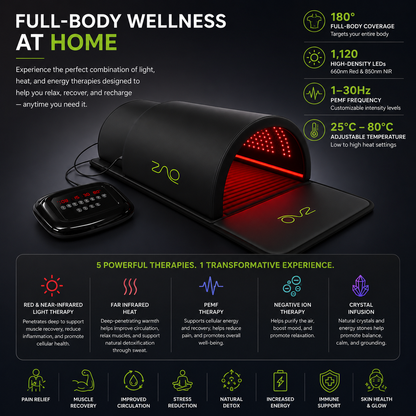 ZUNA Pro Far Infrared PEMF, Infrared, Red Light Sauna Dome – Full-Body Wellness (2026)