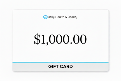 Tarjeta de regalo de salud y belleza diaria