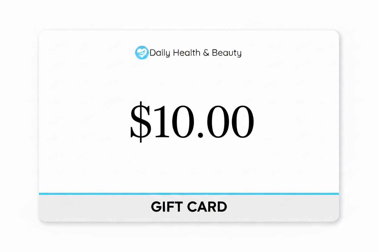 Tarjeta de regalo de salud y belleza diaria