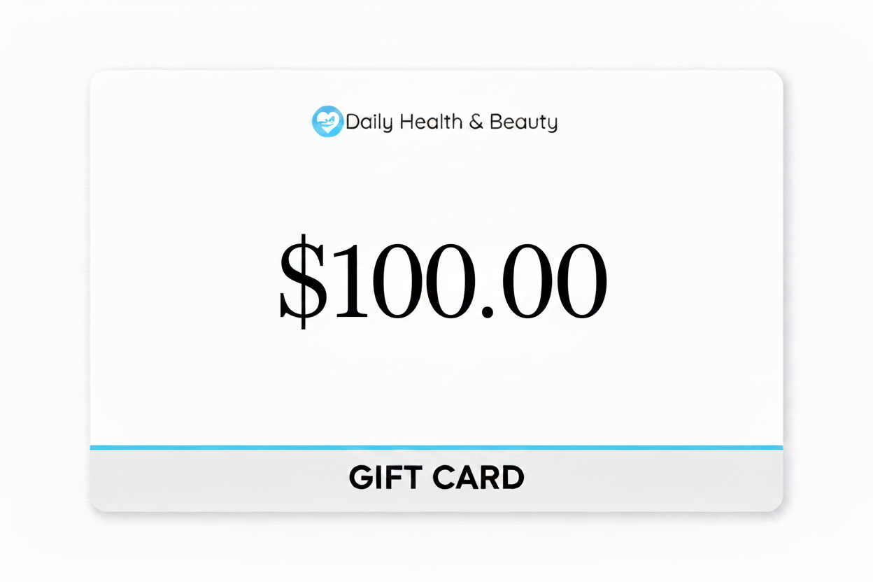 Tarjeta de regalo de salud y belleza diaria
