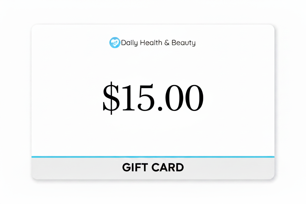 Tarjeta de regalo de salud y belleza diaria