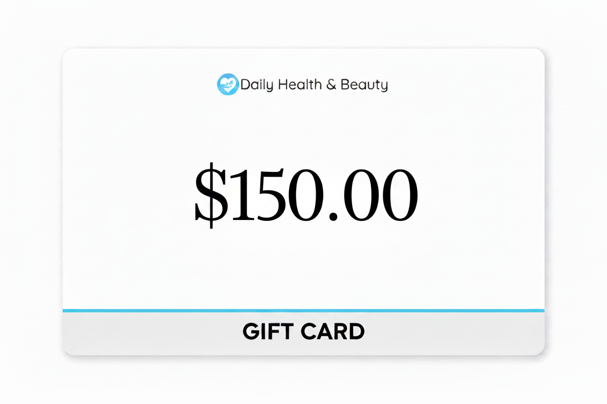 Tarjeta de regalo de salud y belleza diaria